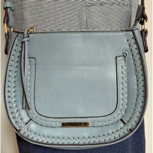 Sole Society Handbag Blue Crossbody Shoulder‎ Adjustable Strap Purse Pockets
